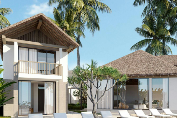 Thi công nội thất biệt thự gỗ óc chó tại Đồng Châu, Thái Bình