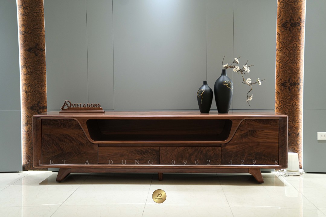 Kệ ti vi gỗ óc chó DIAMOND KE - 01
