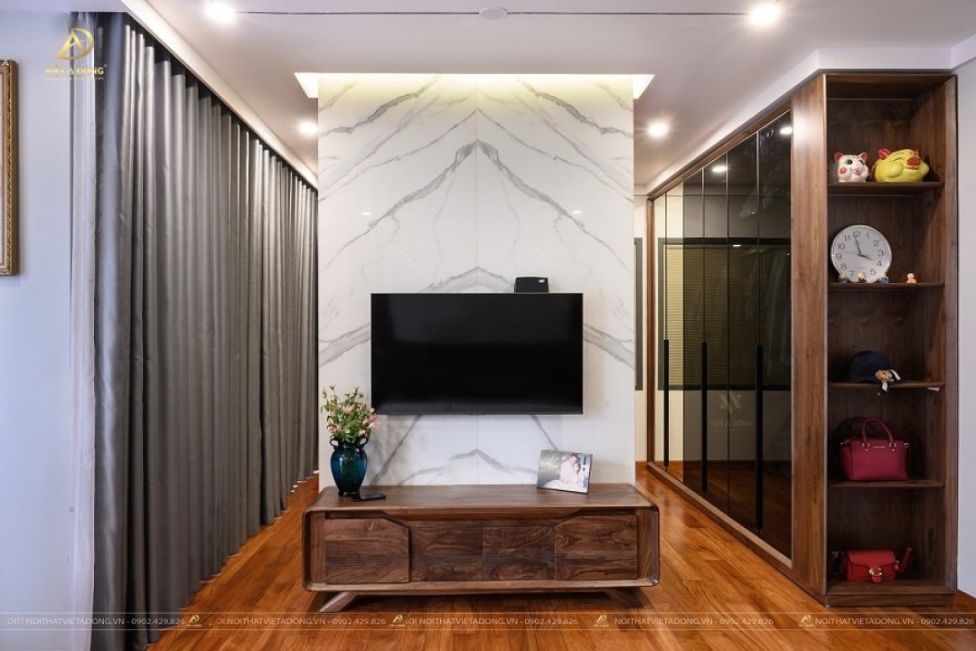 Kệ tivi gỗ óc chó KE-03