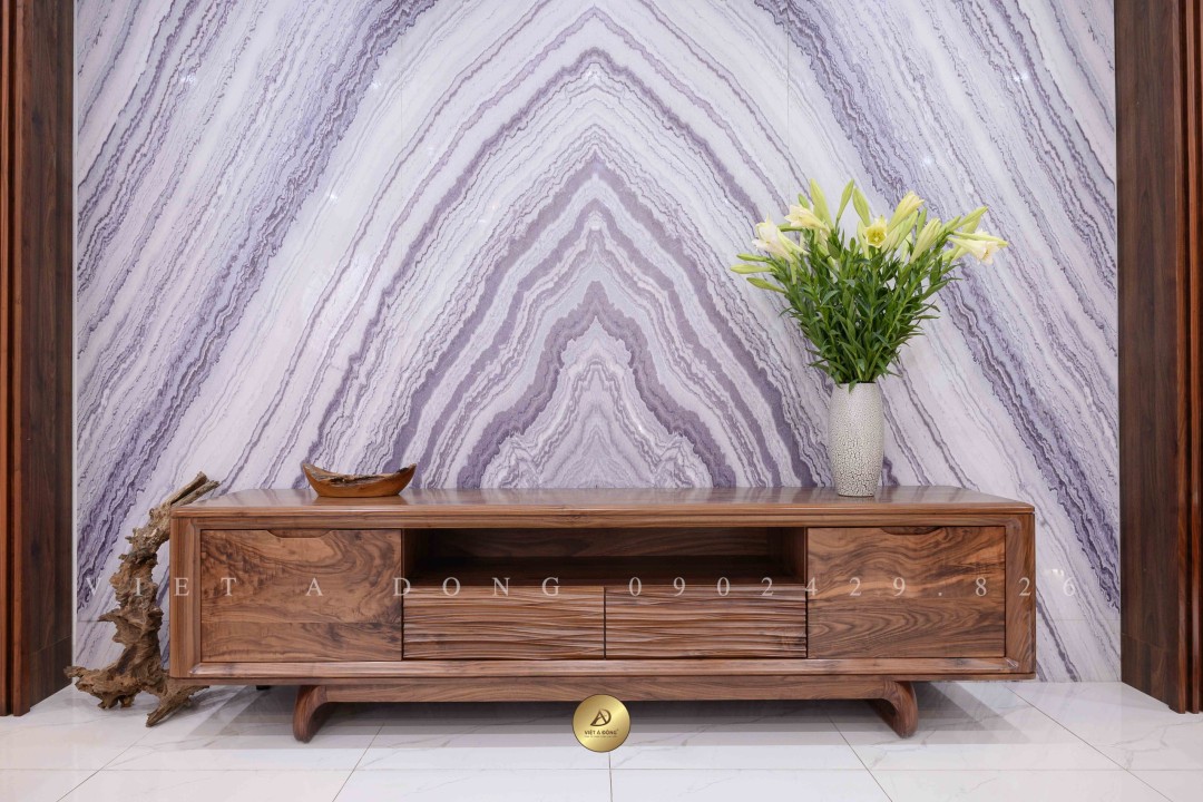 Kệ tivi gỗ óc chó VLUXE KE-08