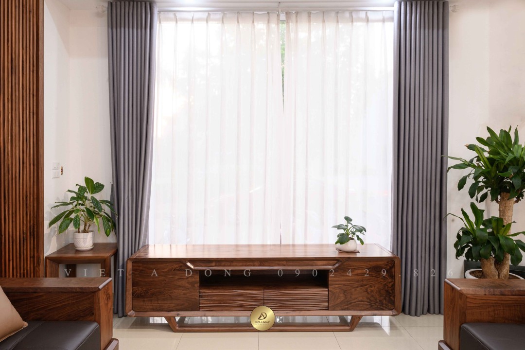 Kệ tivi gỗ óc chó VPOLITE KE-09