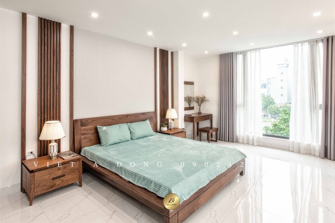 Giường ngủ gỗ óc chó GN-07