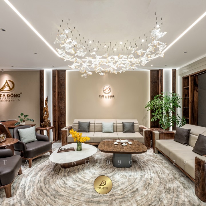 Sofa gỗ óc chó CHARM SF - 02