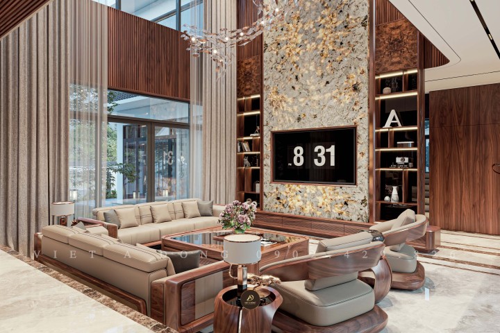 Sofa gỗ óc chó DELICATE SF - 45