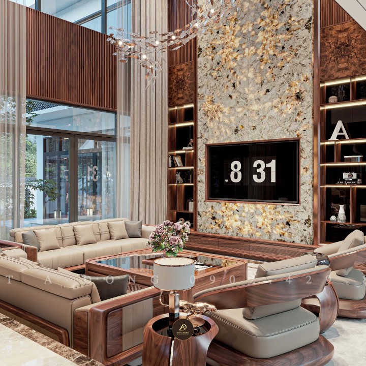 Sofa gỗ óc chó DELICATE SF - 45