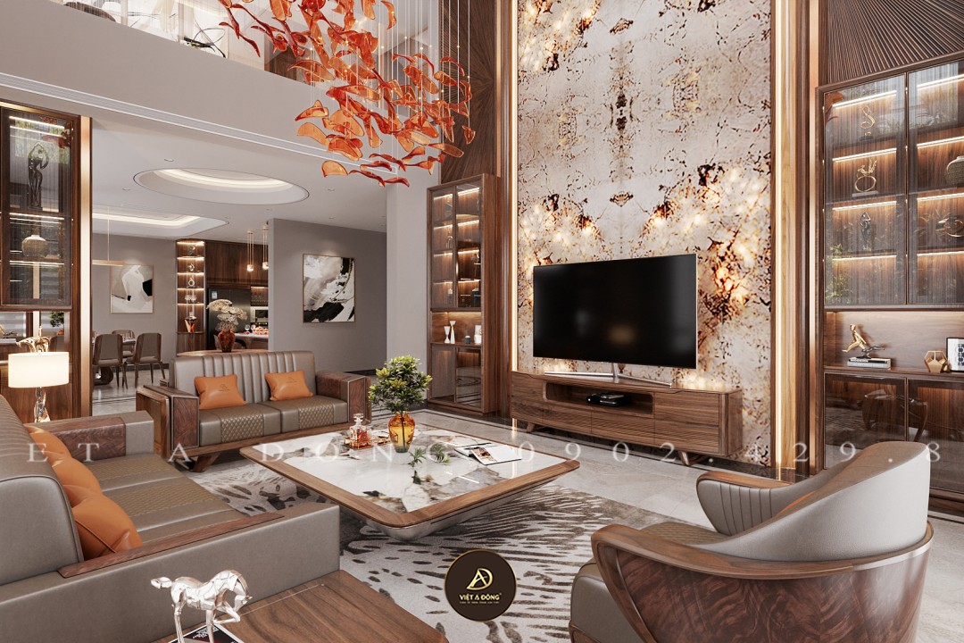 Sofa gỗ óc chó DIAMOND SF - 02