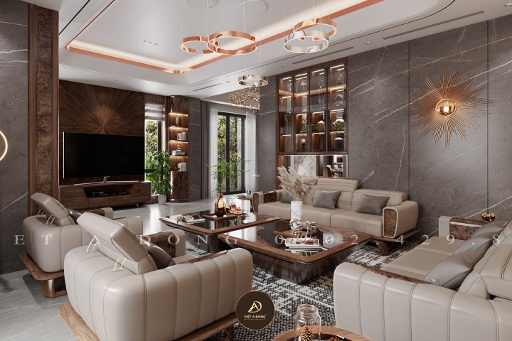 Sofa gỗ óc chó DIAMOND SF - 03