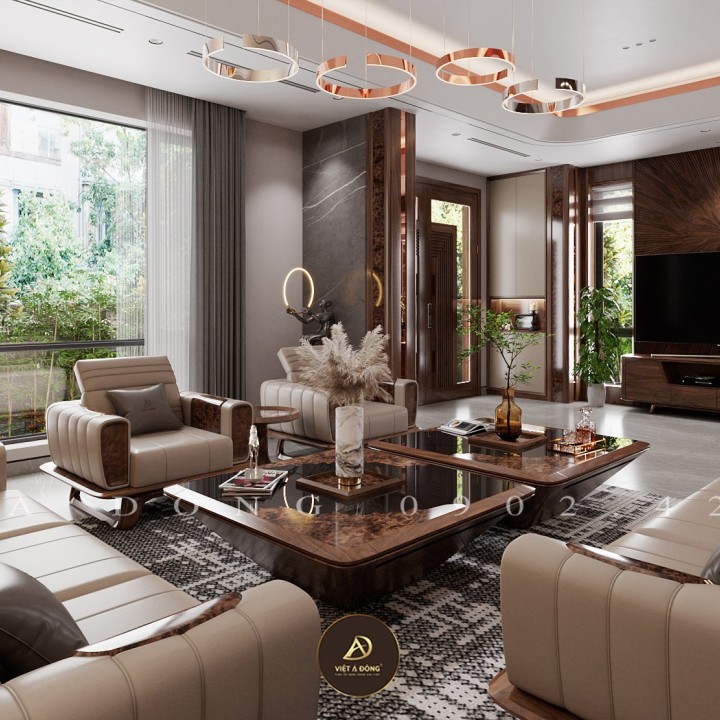 Sofa gỗ óc chó DIAMOND SF - 03