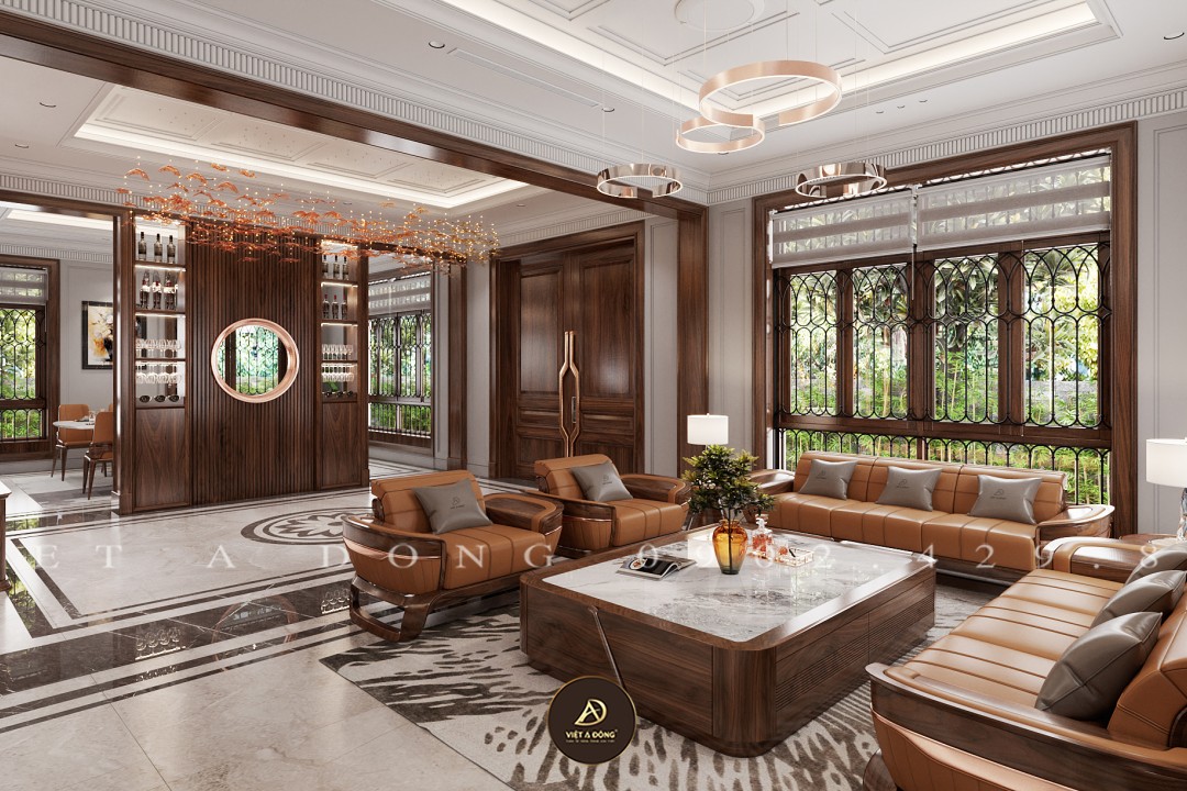 Sofa gỗ óc chó SF - 50