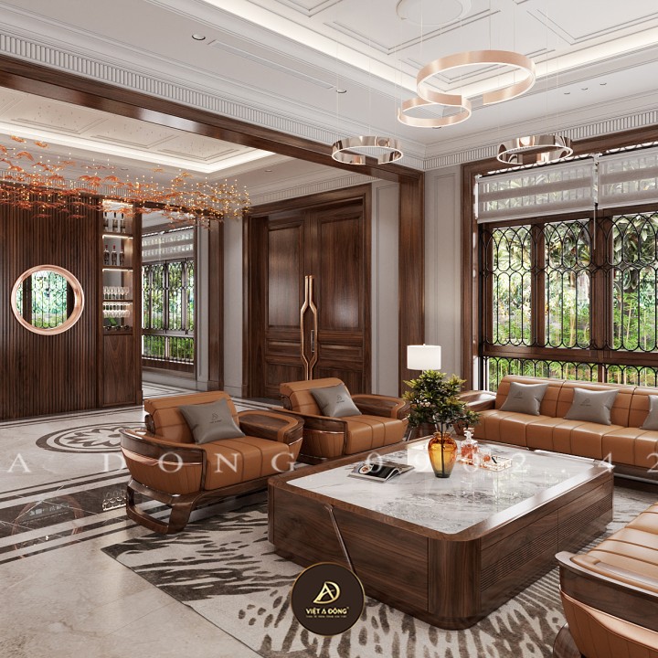 Sofa gỗ óc chó SF - 50