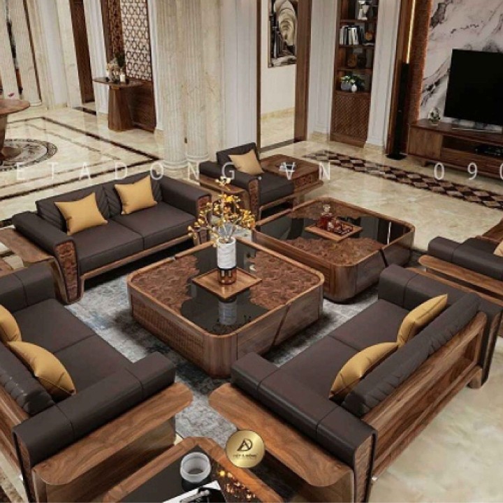 Sofa gỗ óc chó VLOTUS SF-26