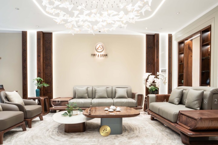 Sofa gỗ óc chó VISION SF - 01