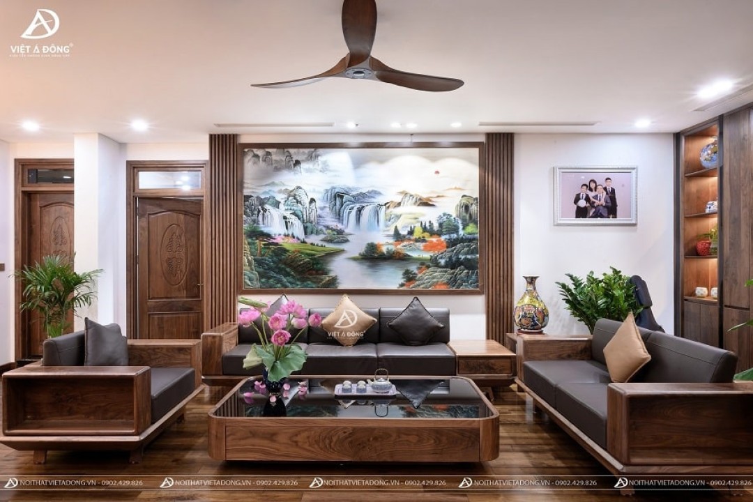 Sofa gỗ óc chó VLEVEL ONE SF- 04