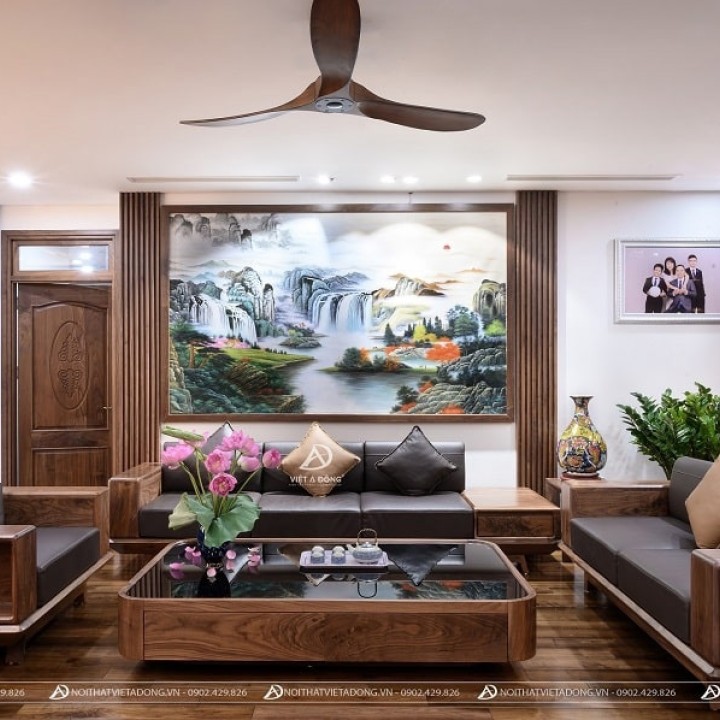 Sofa gỗ óc chó VLEVEL ONE SF- 04
