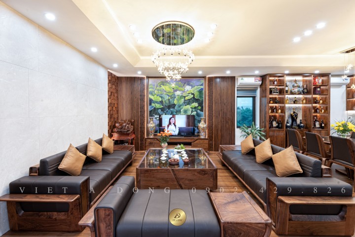 Sofa gỗ óc chó VLOTUS SF-30