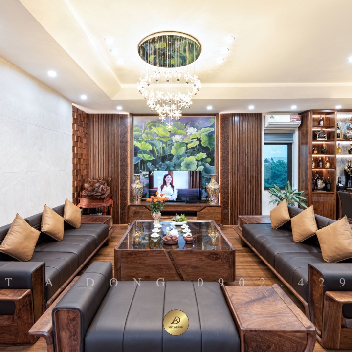 Sofa gỗ óc chó VLOTUS SF-30