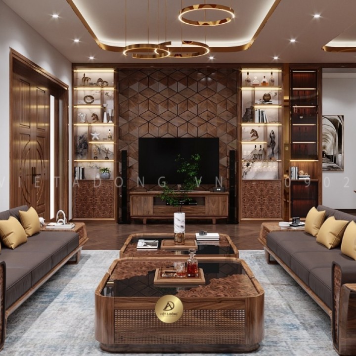 Sofa gỗ óc chó VLOTUS SF-37