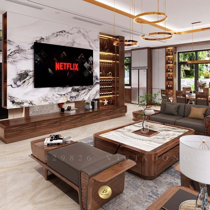 Sofa gỗ óc chó VLOTUS SF-40