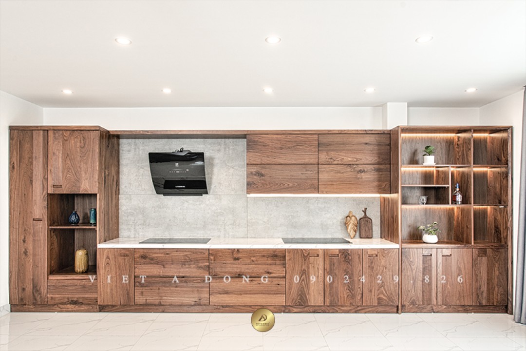 Tủ bếp gỗ óc chó TB -05