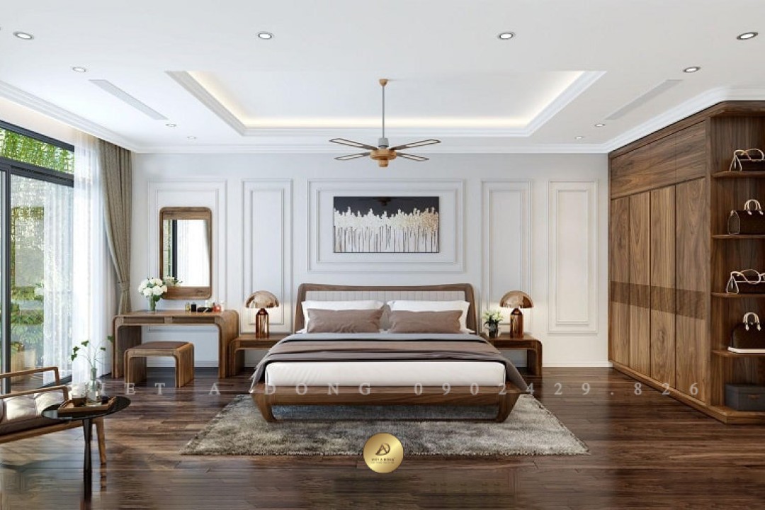 Tủ quần áo gỗ óc chó TA-01