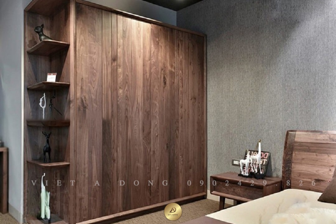 Tủ quần áo gỗ óc chó TA-04