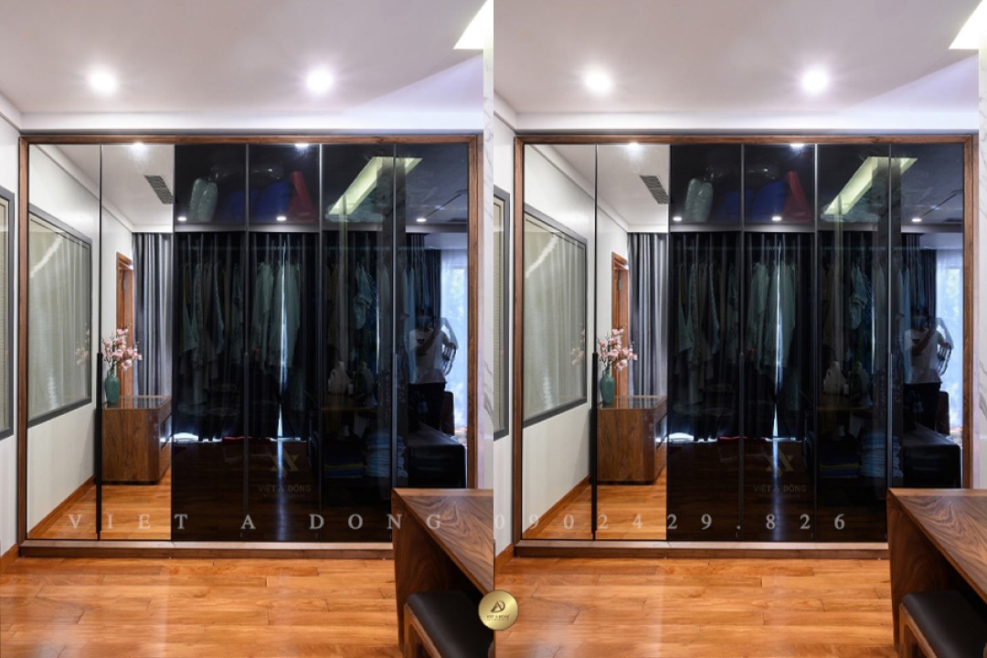 Tủ quần áo gỗ óc chó TA-08