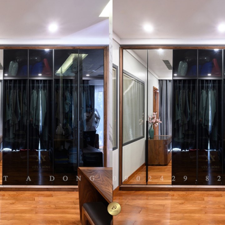 Tủ quần áo gỗ óc chó TA-08