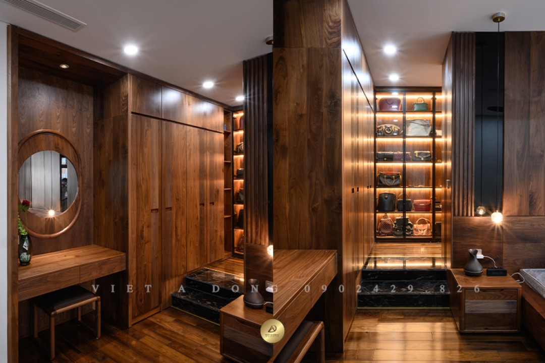 Tủ quần áo gỗ óc chó TA-10