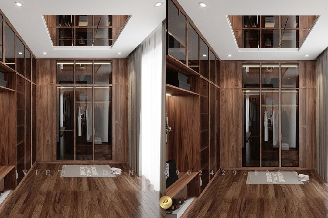 Tủ quần áo gỗ óc chó TA-22