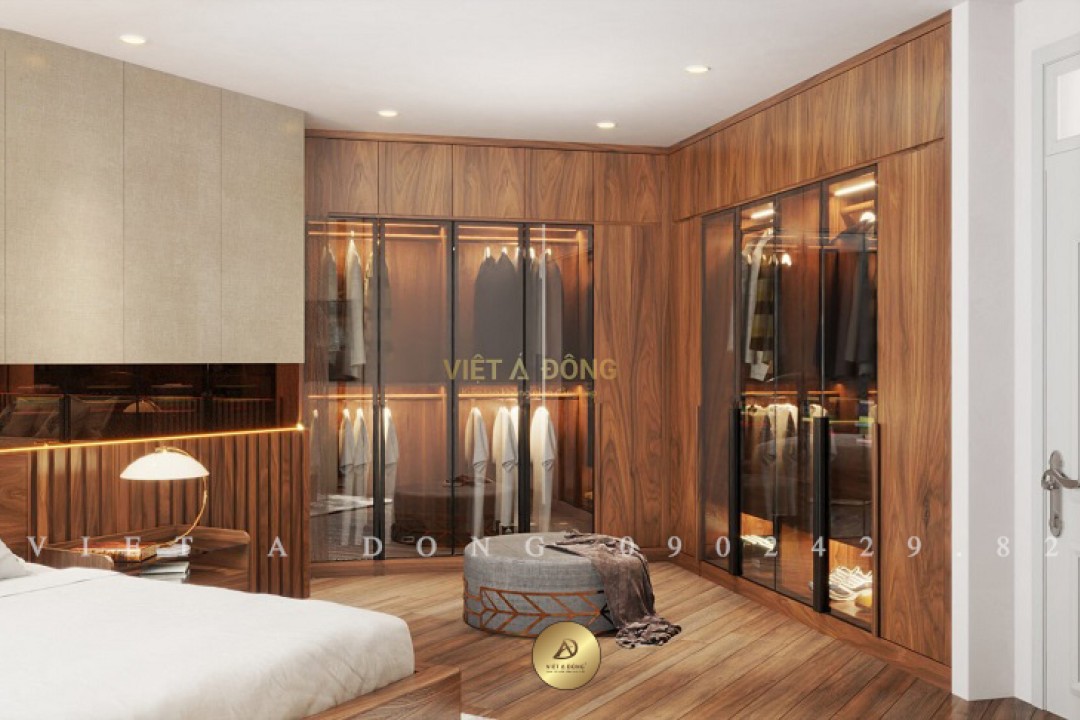 Tủ quần áo gỗ óc chó TA-36