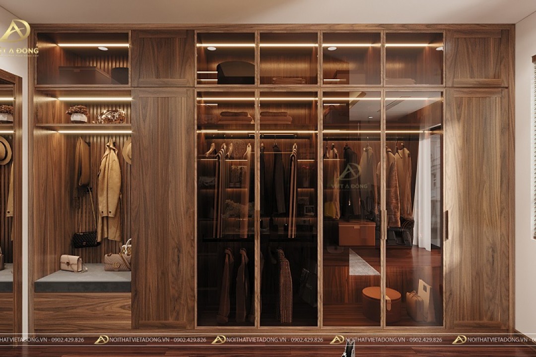 Tủ quần áo gỗ óc chó TA-39