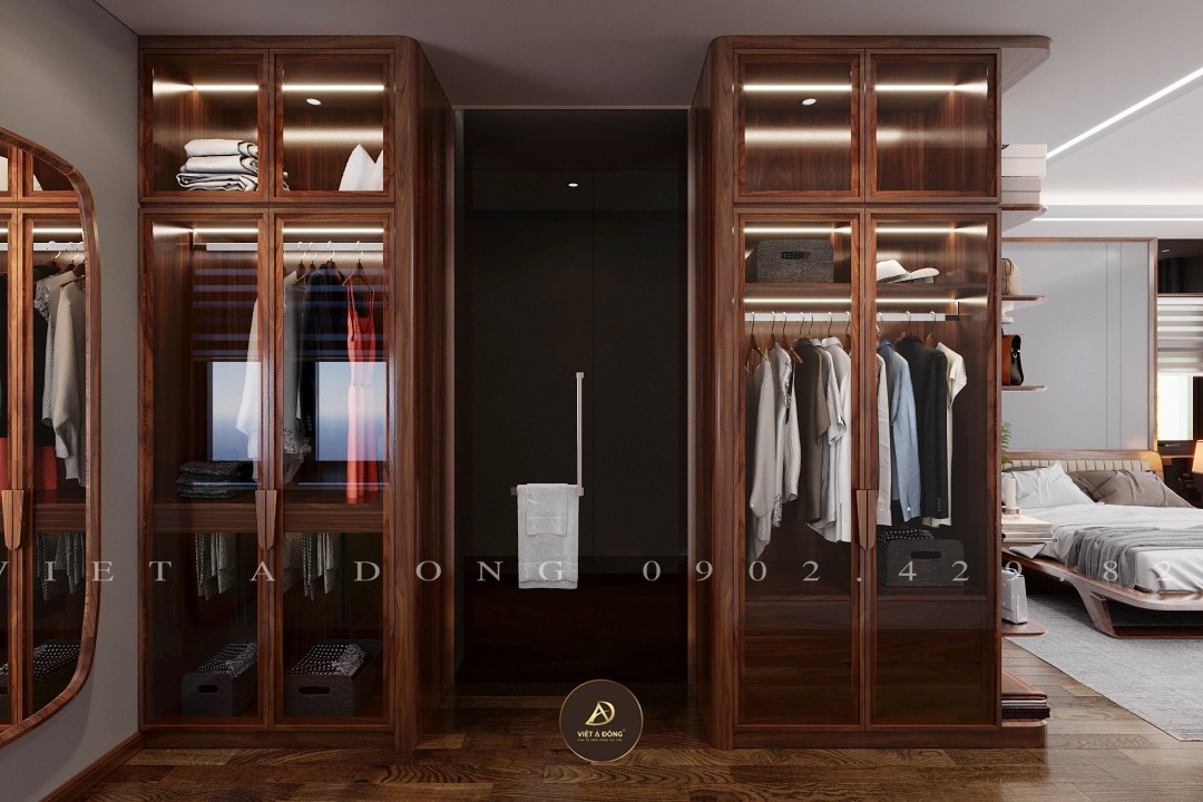 Tủ quần áo gỗ óc chó TA-41