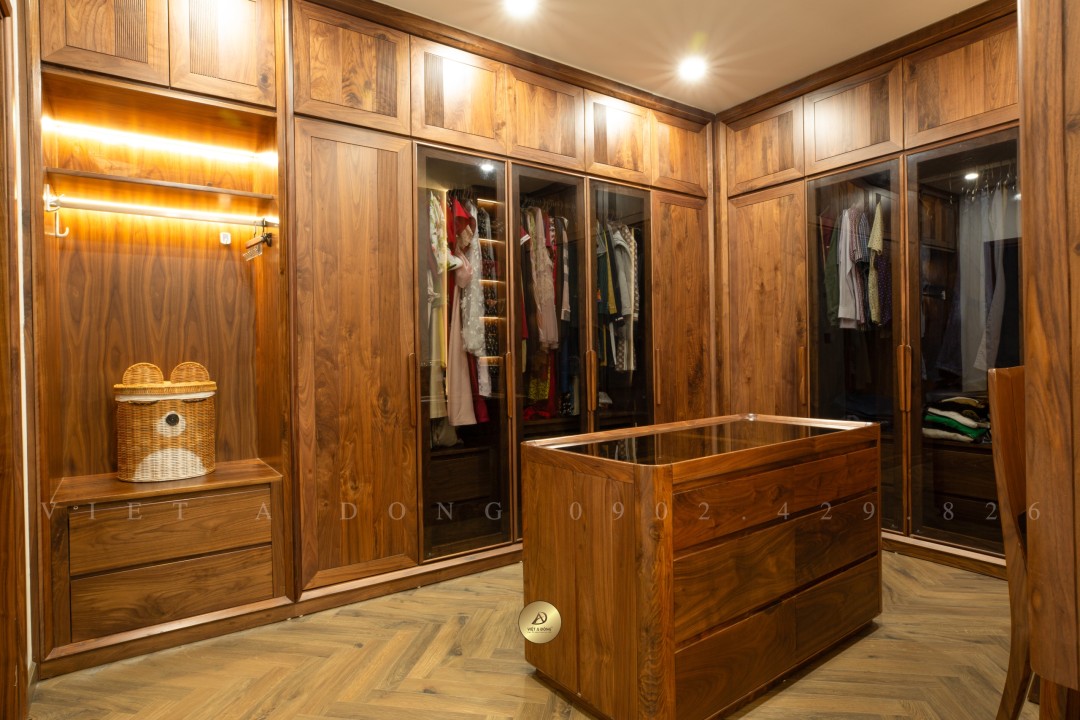 Tủ quần áo gỗ óc chó TA-42
