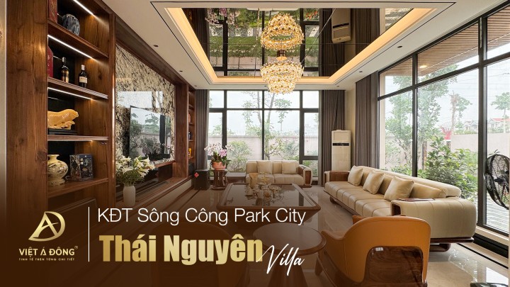 Thái Nguyên villa | Vẻ đẹp chân thực của nội thất gỗ óc chó