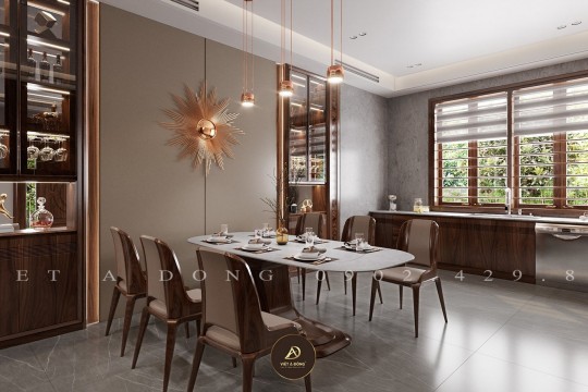 Bàn ăn gỗ óc chó 6 ghế – Lựa chọn phổ biến cho gia đình trẻ