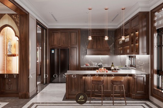 Cách vệ sinh và bảo quản tủ bếp gỗ óc chó luôn sáng bóng