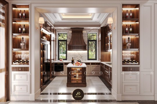 Chi phí thiết kế nội thất gỗ óc chó tân cổ điển là bao nhiêu?
