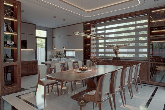 Giá thiết kế nội thất gỗ óc chó hiện đại là bao nhiêu?