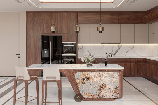 Giá tủ bếp gỗ óc chó trọn bộ – Báo giá chi tiết 2026