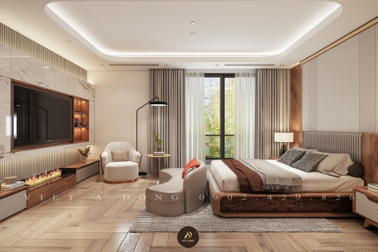 Giường gỗ óc chó hộp – Giải pháp tiết kiệm diện tích cho nhà phố