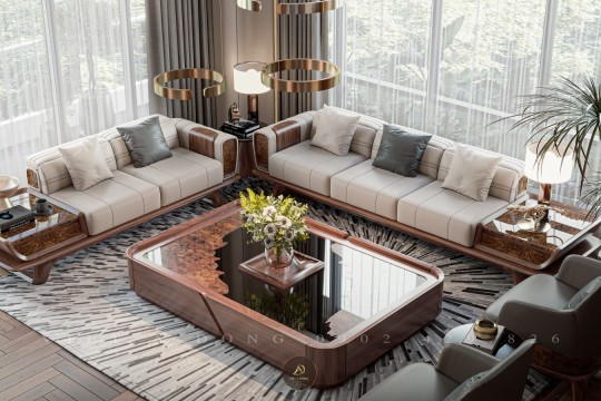 Mẫu biệt thự gỗ óc chó nổi bật của Việt Á Đông