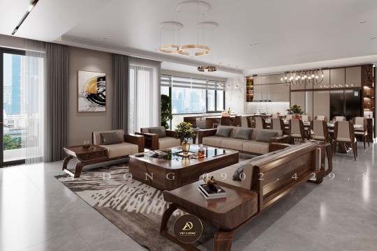 Những lỗi thường gặp khi thiết kế nội thất gỗ óc chó cho chung cư