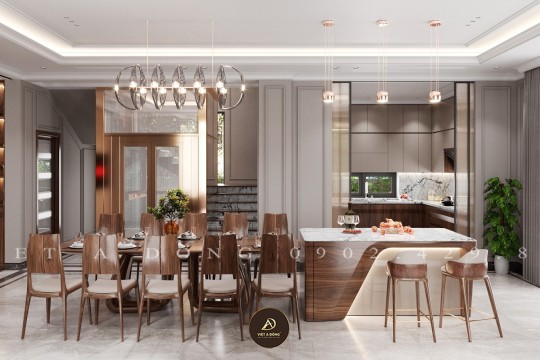 Phong thủy phòng bếp gỗ óc chó – Những lưu ý quan trọng khi bố trí