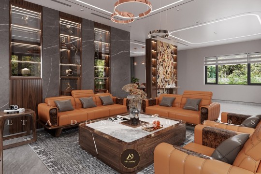 So sánh sofa gỗ óc chó và sofa da thật – Nên chọn loại nào?