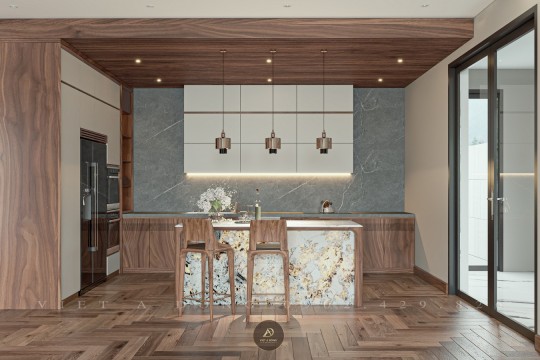 Tủ bếp gỗ óc chó – Lý do được mệnh danh là “nữ hoàng phòng bếp”