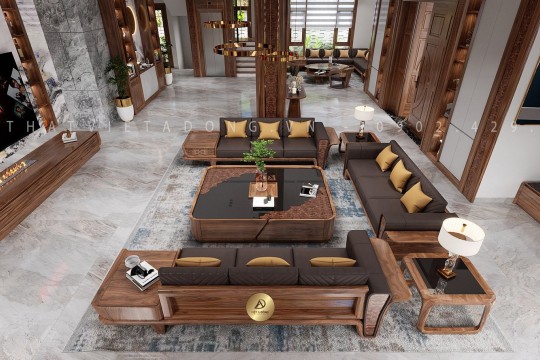 Xu hướng nội thất gỗ óc chó cho chung cư năm 2026
