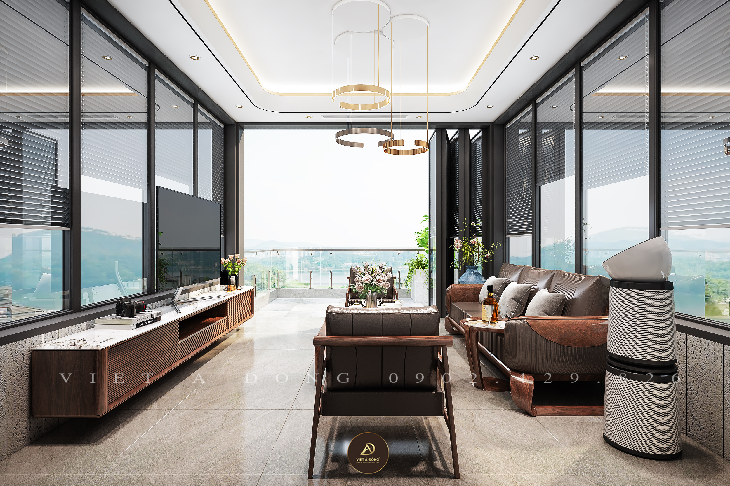 phòng khách biệt thự