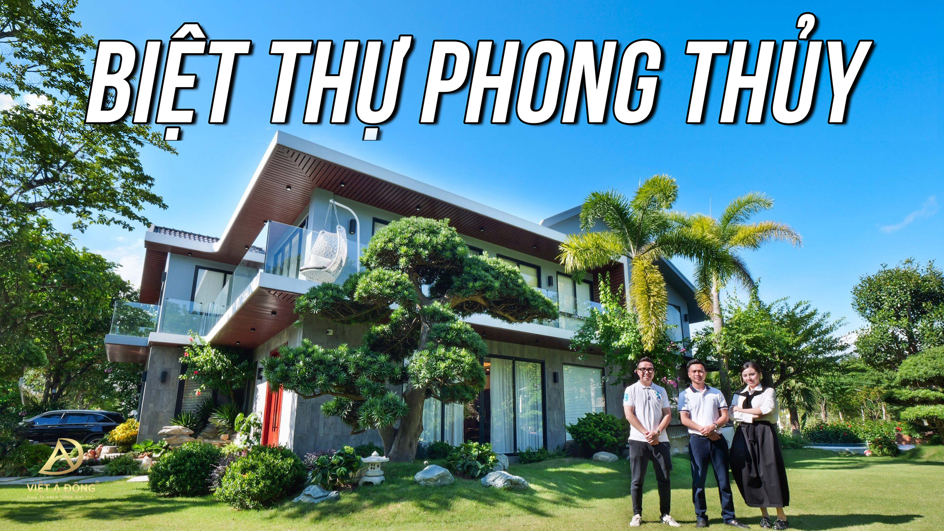 Biệt thự Hoàn Sơn Bắc Ninh - Đáp ứng đầy đủ 7 yêu tố phong thủy cùng với 05 cây Tùng quý hiếm