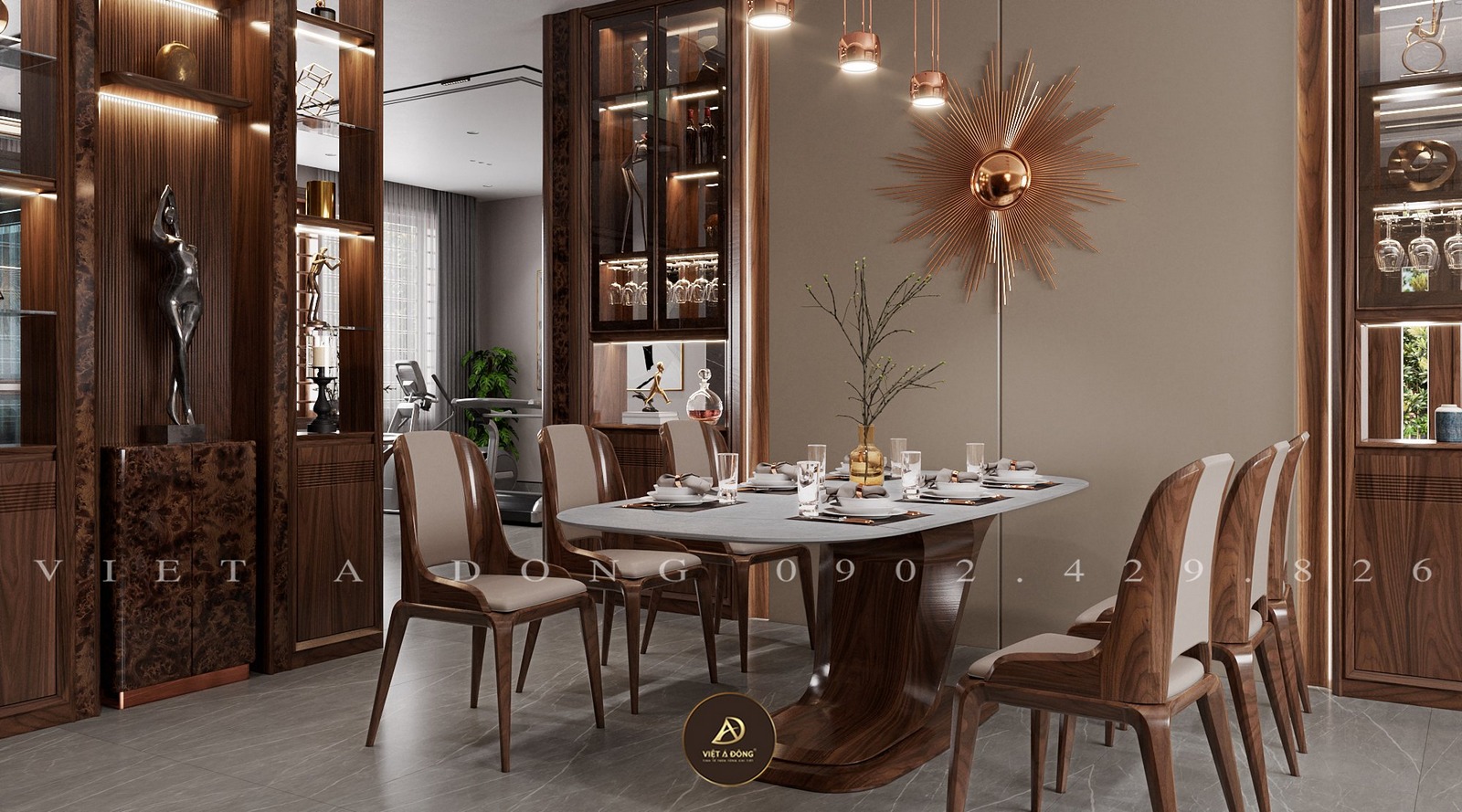 bàn ăn gỗ óc chó