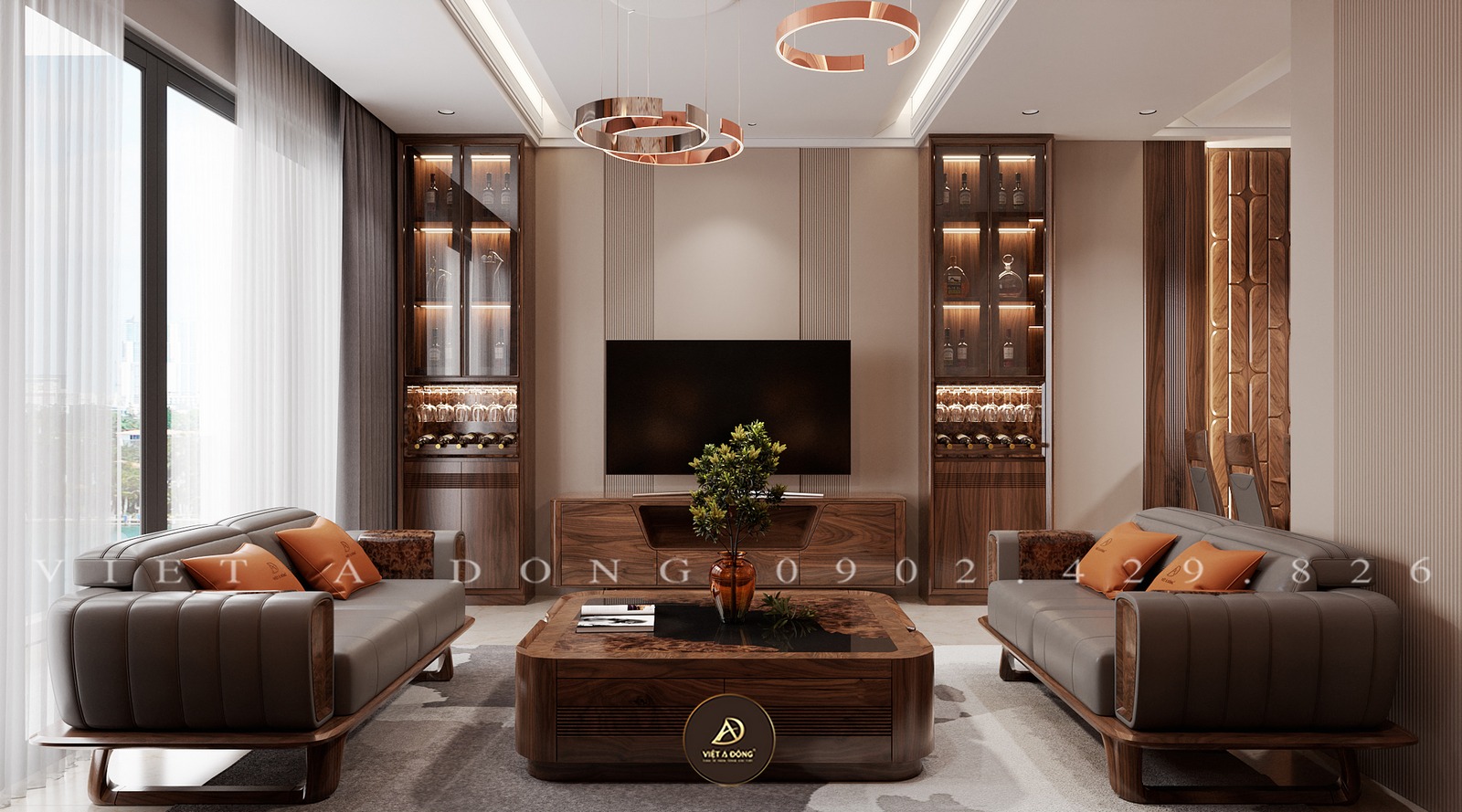 bàn trà hình vuông